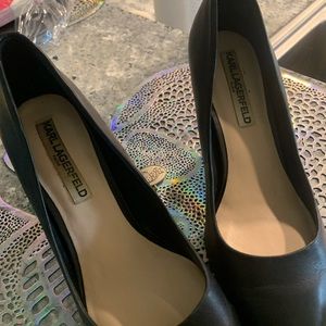 Karl Lagerfield black heels
